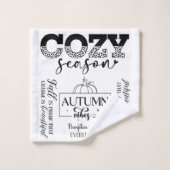 Autumn Vibes Bathroom Towel Set バスタオルセット (ウォッシュタオル)