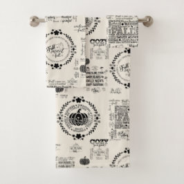 Autumn Vibes Bathroom Towel Set バスタオルセット