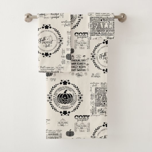 Autumn Vibes Bathroom Towel Set バスタオルセット (インサイチュ)