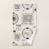Autumn Vibes Bathroom Towel Set バスタオルセット (ハンドタオル)