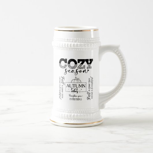 Autumn Vibes Mugs & Steins ビールジョッキ (右)