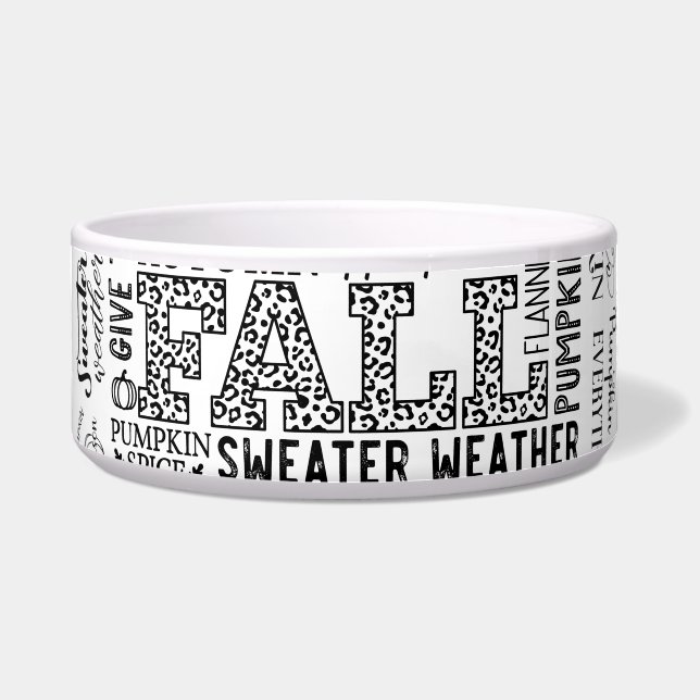 Autumn Vibes Pet Feeding Bowls ボウル (正面)