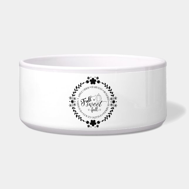 Autumn Vibes Pet Feeding Bowls ボウル (正面)