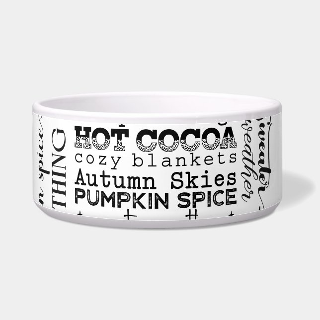 Autumn Vibes Pet Feeding Bowls ボウル (右)