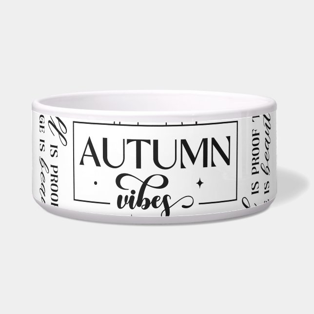 Autumn Vibes Pet Feeding Bowls ボウル (正面)