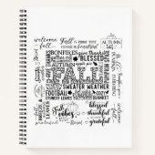 Autumn Vibes Spiral Notebook & Sketchbook ノートブック (正面)