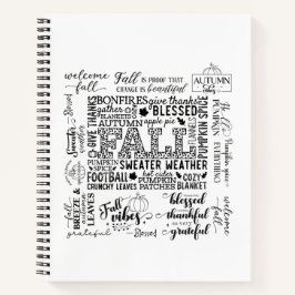 Autumn Vibes Spiral Notebook & Sketchbook ノートブック