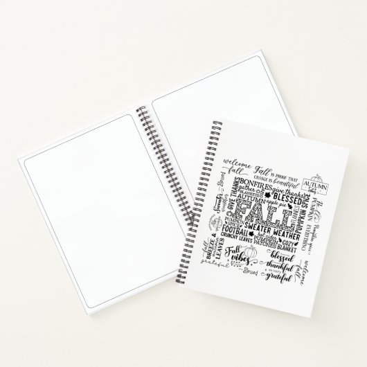 Autumn Vibes Spiral Notebook & Sketchbook ノートブック (内部)