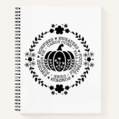 Autumn Vibes Spiral Notebook & Sketchbook ノートブック (正面)