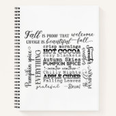 Autumn Vibes Spiral Notebook & Sketchbook ノートブック (正面)