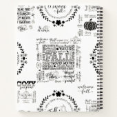 Autumn Vibes Spiral Notebook & Sketchbook ノートブック (裏面)