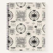 Autumn Vibes Spiral Recipe Notebook  ノートブック (正面)