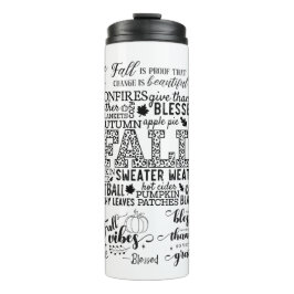 Autumn Vibes Thermal Tumbler タンブラー