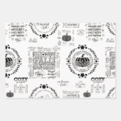 Autumn Vibes Wrapping Papers ラッピングペーパーシート (正面3)
