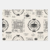 Autumn Vibes Wrapping Papers Wrapping Paper Sheets ラッピングペーパーシート (正面3)