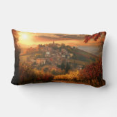 Autumn Vineyard View – Rectangular Accent Pillow ランバークッション (裏面)