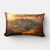 Autumn Vineyard View – Rectangular Accent Pillow ランバークッション (正面)