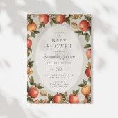 Autumn Vintage Apple Baby Shower 招待状