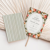 Autumn Vintage Apple Baby Shower 招待状