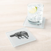 Autumn Watch Beneath the Leaves ガラスコースター (アングル)