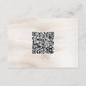 Autumn Watercolor Boho Floral Wedding Info エンクロージャーカード (裏面)