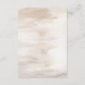 Autumn Watercolor Boho Floral Wedding Info エンクロージャーカード (裏面)