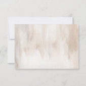 Autumn Watercolor Boho Floral Wedding RSVP (裏面)