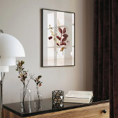 Autumn Watercolor Floral ポスター