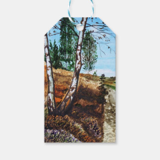 Autumn watercolor painting ギフトタグ