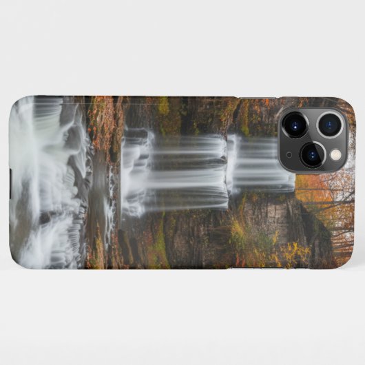 Autumn waterfalls - beautiful  iPhoneケース (裏面横)