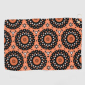 Autumn Westie Floral  ゴルフタオル (横)