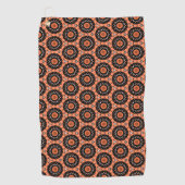 Autumn Westie Floral ゴルフタオル (正面)