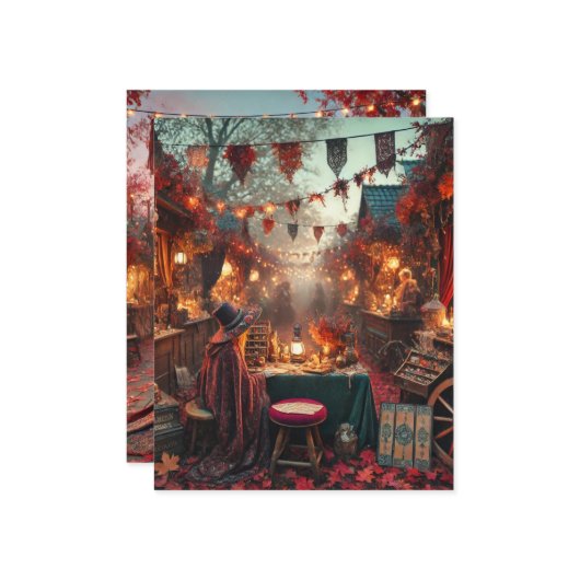 Autumn Whimsigoth Magical Market Scrapbook Paper (正面/裏面インサイチュ)