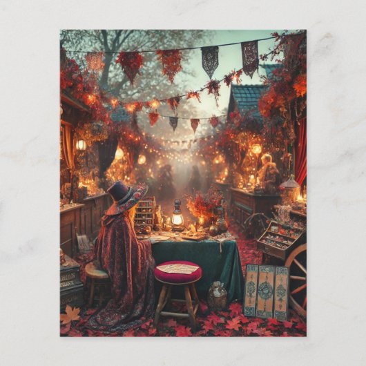 Autumn Whimsigoth Magical Market Scrapbook Paper (正面)