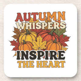 Autumn whispers design Tri-Blend shirt コースター