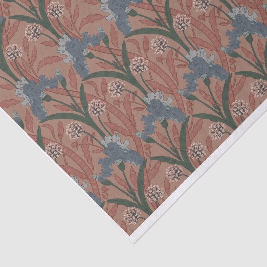 Autumn William Morris Style Pattern 薄葉紙 (詳細)