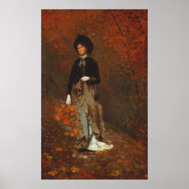 Autumn - Winslow Homer Fine Art Poster ポスター