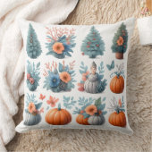 Autumn & Winter Seasonal Mix Throw Pillow クッション (ブランケット)