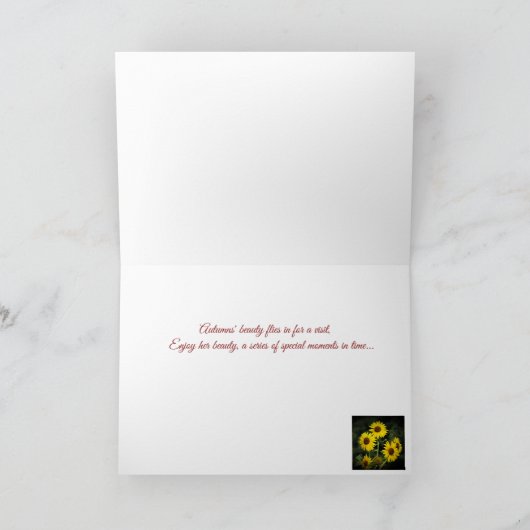 Autumn Wishes Card by Stan 招待状 (内部)