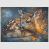 Autumn Woodland Baby Fawn Portrait 薄葉紙 (正面)