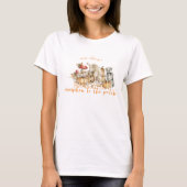 Autumn Woodland Pumpkin | ママになる Tシャツ (正面)