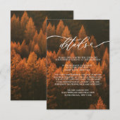 Autumn Woods Minimalist エンクロージャーカード (正面/裏面)