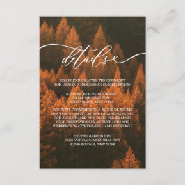 Autumn Woods Minimalist エンクロージャーカード