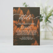 Autumn Woods Minimalist エンクロージャーカード (スタンド正面)