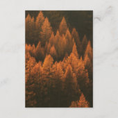 Autumn Woods Minimalist エンクロージャーカード (裏面)