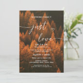 Autumn Woods Minimalist  招待状 (スタンド正面)