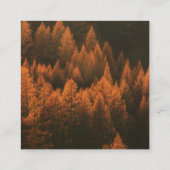 Autumn Woods Minimalist Wedding RSVP Card エンクロージャーカード (裏面)