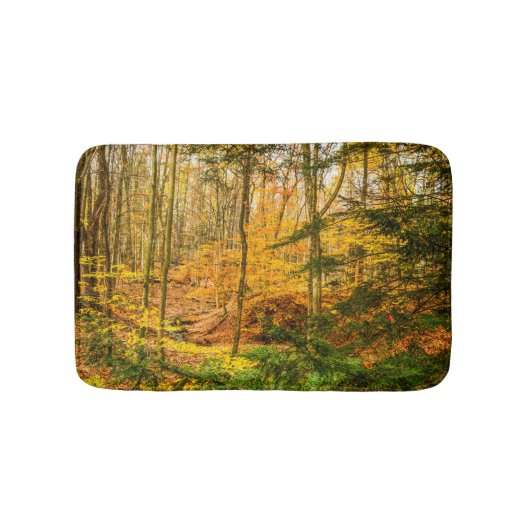 Autumn Woods Nature Bath Mat バスマット (正面)