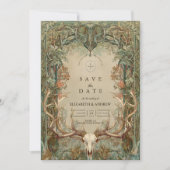 Autumn Woods Rustic Wedding セーブザデート (正面)