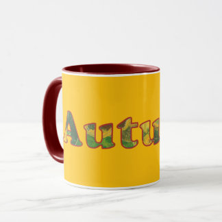 Autumn Word Custom Mugs マグカップ